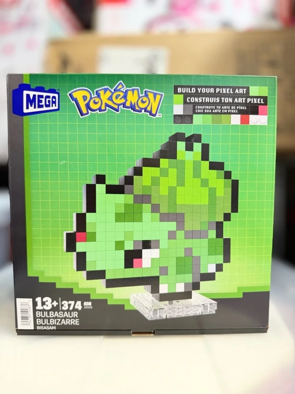 Mega Pokémon Pixel Art Bulbasaur - Green